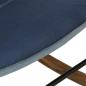 Preview: Schaukelsessel Blau Denim Patchwork Canvas