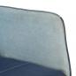 Preview: Schaukelsessel mit Hocker Blau Denim Patchwork Canvas