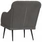 Preview: Sessel Dunkelgrau 63x76x80 cm Samt