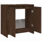 Preview: Badschrank Braun Eichen-Optik 60x33x61 cm Holzwerkstoff