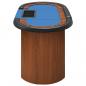 Preview: Pokertisch 10 Spieler mit Chipablage Blau 160x80x75 cm