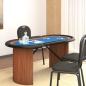 Preview: ARDEBO.de - Pokertisch 10 Spieler Blau 160x80x75 cm