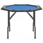 Preview: Pokertisch Klappbar 8 Spieler Blau 108x108x75 cm