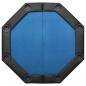 Preview: Pokertisch Klappbar 8 Spieler Blau 108x108x75 cm