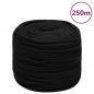 Preview: ARDEBO.de - Arbeitsseil Schwarz 6 mm 250 m Polyester