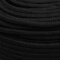 Preview: Arbeitsseil Schwarz 6 mm 250 m Polyester