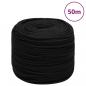 Preview: ARDEBO.de - Arbeitsseil Schwarz 6 mm 50 m Polyester