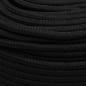 Preview: Arbeitsseil Schwarz 6 mm 50 m Polyester