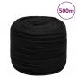 Preview: ARDEBO.de - Arbeitsseil Schwarz 6 mm 500 m Polyester