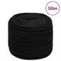 Preview: ARDEBO.de - Arbeitsseil Schwarz 8 mm 50 m Polyester