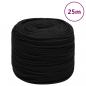 Preview: ARDEBO.de - Arbeitsseil Schwarz 10 mm 25 m Polyester