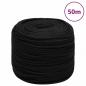 Preview: ARDEBO.de - Arbeitsseil Schwarz 10 mm 50 m Polyester