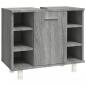 Preview: Badschrank Grau Sonoma 60x32x53,5 cm Holzwerkstoff