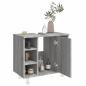 Preview: Badschrank Grau Sonoma 60x32x53,5 cm Holzwerkstoff