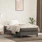 Preview: ARDEBO.de - Boxspringbett mit Matratze Dunkelgrau 80x200 cm Samt