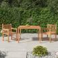 Preview: ARDEBO.de - 3-tlg. Garten-Essgruppe Massivholz Teak