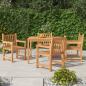 Preview: ARDEBO.de - 5-tlg. Garten-Essgruppe Massivholz Teak