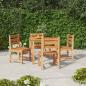 Preview: ARDEBO.de - 5-tlg. Garten-Essgruppe Massivholz Teak