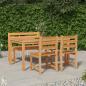 Preview: ARDEBO.de - 4-tlg. Garten-Essgruppe Massivholz Teak