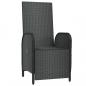 Preview: Garten-Relaxsessel mit Kissen 2 Stk. Poly Rattan Schwarz