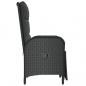 Preview: Garten-Relaxsessel mit Kissen 2 Stk. Poly Rattan Schwarz