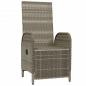 Preview: Garten-Relaxsessel mit Kissen 2 Stk. Poly Rattan Grau