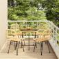 Preview: ARDEBO.de - 5-tlg. Garten-Essgruppe Poly Rattan