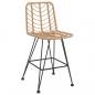 Preview: Barhocker 2 Stk. 45x56x103,5 cm PE-Rattan und Stahl