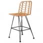 Preview: Barhocker 2 Stk. 45x56x103,5 cm PE-Rattan und Stahl