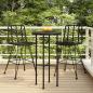 Preview: ARDEBO.de - Barhocker 2 Stk. Schwarz 45x56x103,5 cm PE-Rattan und Stahl