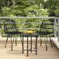 Preview: ARDEBO.de - Gartenstühle 2 Stk. Schwarz 48x62x84 cm PE-Rattan