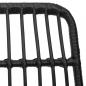 Preview: Gartenstühle 2 Stk. Schwarz 48x62x84 cm PE-Rattan