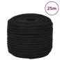 Preview: ARDEBO.de - Arbeitsseil Schwarz 12 mm 25 m Polyester