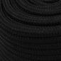 Preview: Arbeitsseil Schwarz 16 mm 25 m Polyester