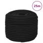 Preview: ARDEBO.de - Arbeitsseil Schwarz 14 mm 25 m Polyester