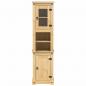 Preview: Badschrank Corona 50x40x185 cm Massivholz Kiefer