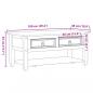 Preview: Couchtisch mit Schubladen Corona 100x48x45 cm Massivholz Kiefer