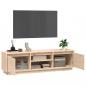 Preview: TV-Schrank 140x35x40 cm Massivholz Kiefer