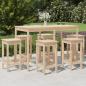 Preview: ARDEBO.de - 7-tlg. Gartenbar-Set Massivholz Kiefer