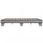 Preview: Bettgestell Grau Sonoma 180x200 cm Holzwerkstoff und Metall