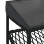 Preview: 4-tlg. Garten-Sofagarnitur mit Kissen Schwarz Poly Rattan