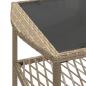 Preview: 4-tlg. Garten-Sofagarnitur mit Kissen Beige Poly Rattan