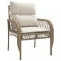 Preview: 4-tlg. Garten-Sofagarnitur mit Kissen Beige Poly Rattan