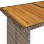 Preview: 2-tlg. Garten-Essgruppe mit Kissen Grau Poly Rattan