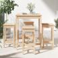 Preview: 5-tlg. Gartenbar-Set Massivholz Kiefer