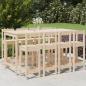 Preview: ARDEBO.de - 9-tlg. Gartenbar-Set Massivholz Kiefer