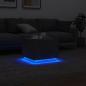 Preview: Couchtisch mit LED-Leuchten Betongrau 50x50x40 cm