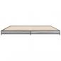 Preview: Bettgestell Grau Sonoma 200x200 cm Holzwerkstoff und Metall