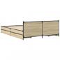 Preview: Bettgestell mit Schubladen Sonoma-Eiche 135x190cm Holzwerkstoff