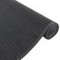 Preview: Teppich Rechteckig Schwarz 80x400 cm Bambus